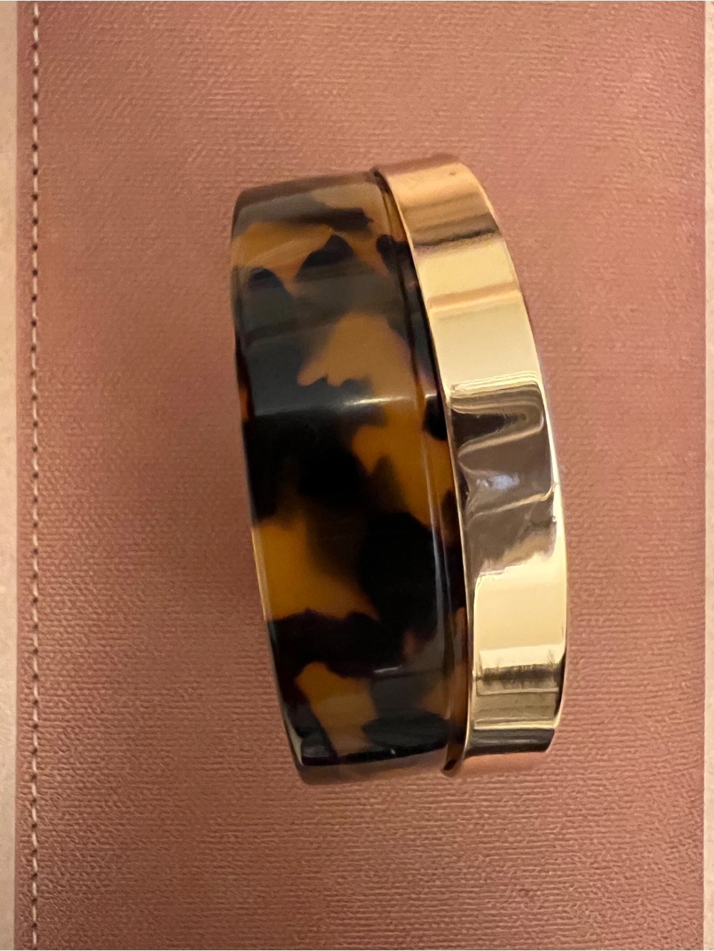 Tortoiseshell and Gold Cuff Bracelet - Men Accessories